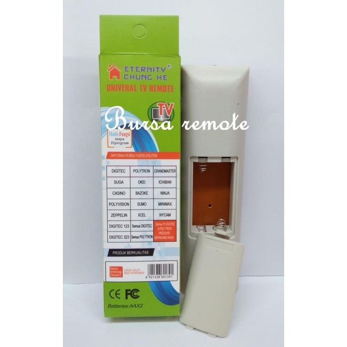 Remot / Remote Multi TV Tabung Slim Flat POLYTRON CT101+TR / ECER DAN GROSIR