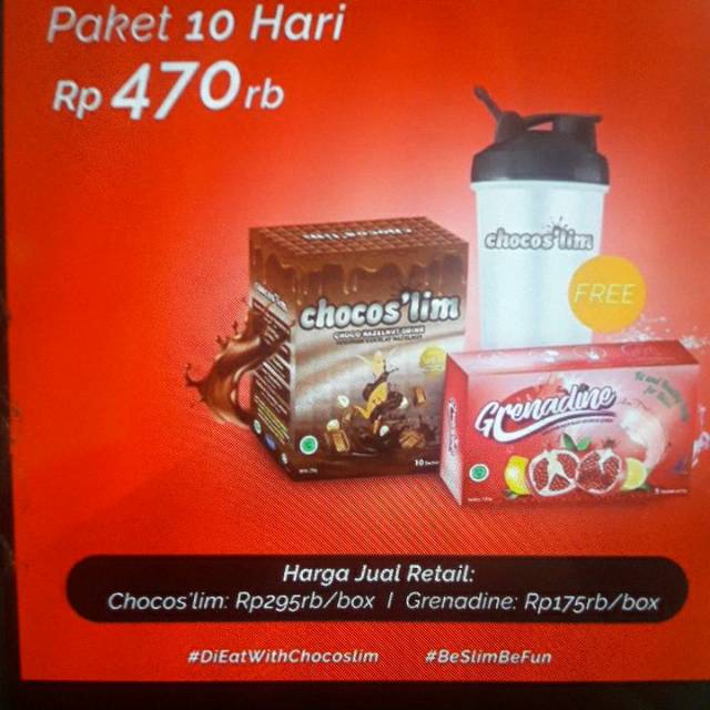 

CHOCOSLIM PAKET 10 HARI