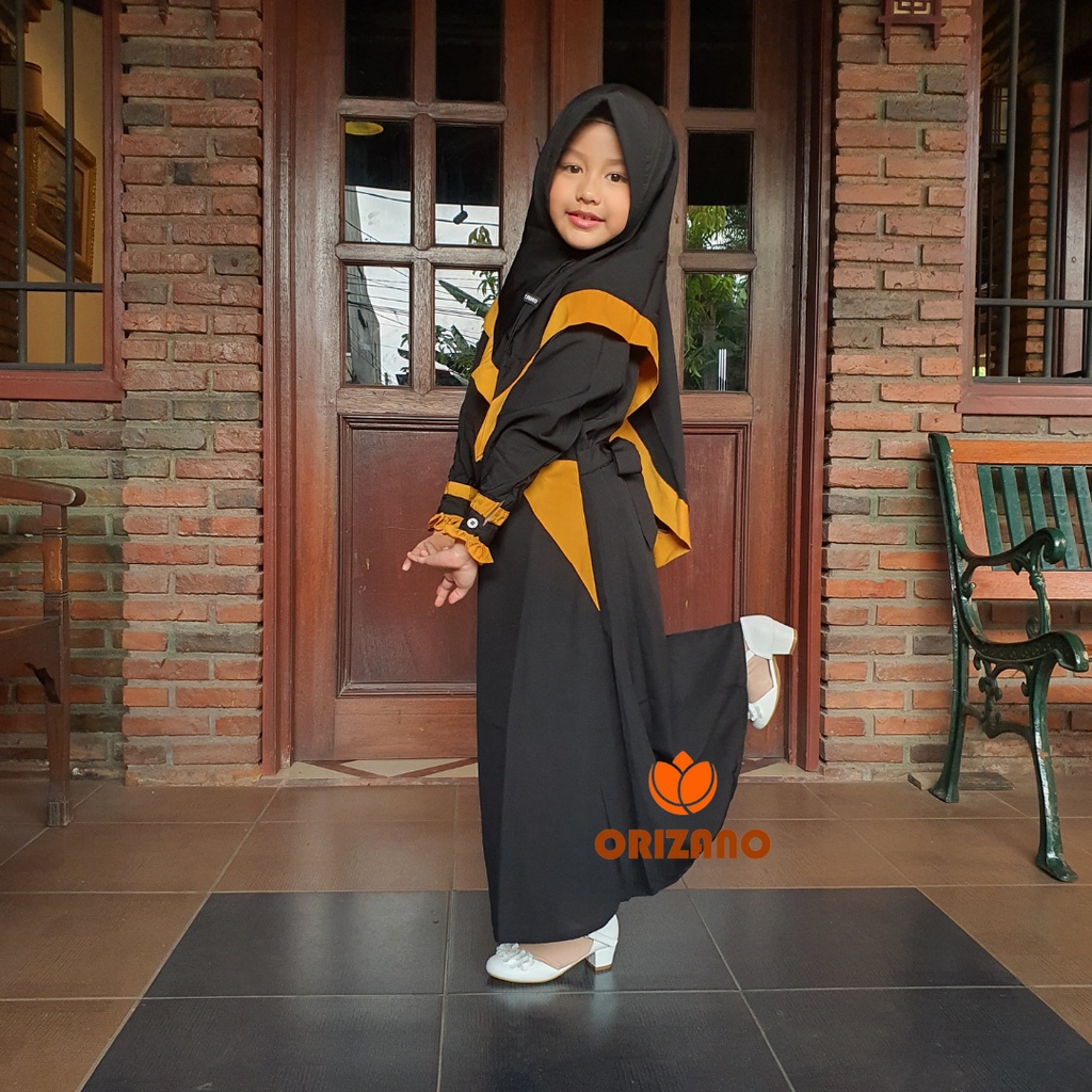 BAJU GAMIS ANAK / BAJU MUSLIM PEREMPUAN LENGKAP LUCU AULIA