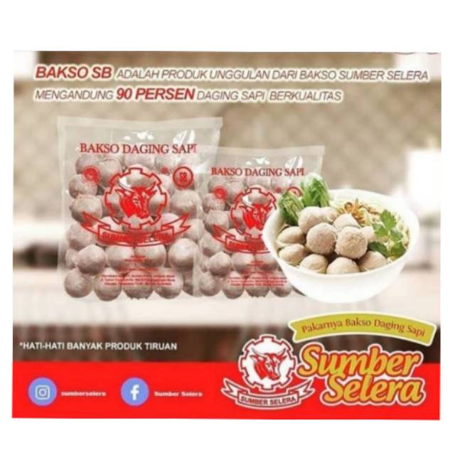 Bakso Sapi Sumber Selera Sb Premium Baso Kebon Jeruk Isi 50 Isi 25