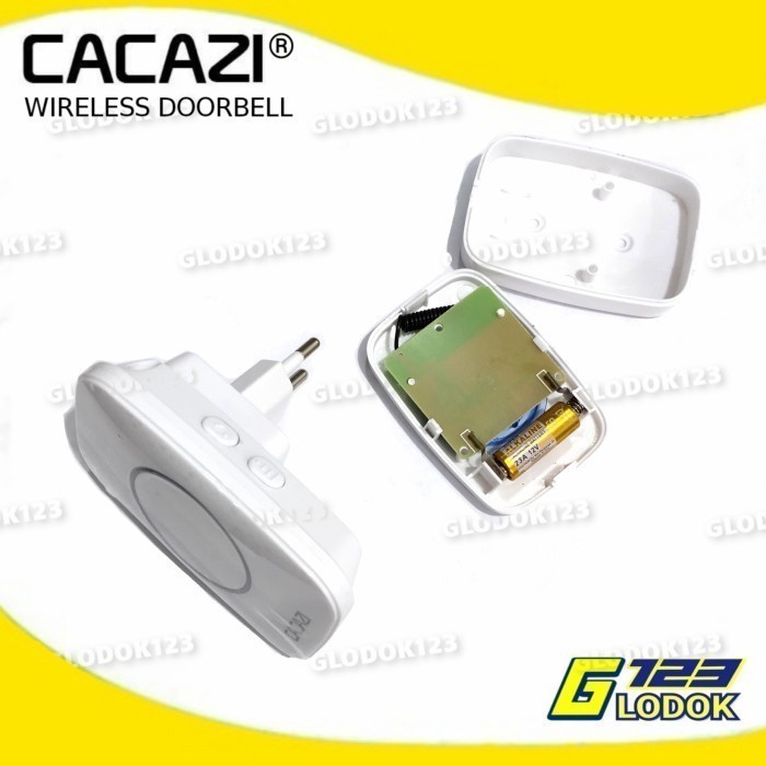 Wireless Doorbell Waterproof Door Bel Pintu rumah kantor Sensor CACAZI with LED 60 Tones Door Bell