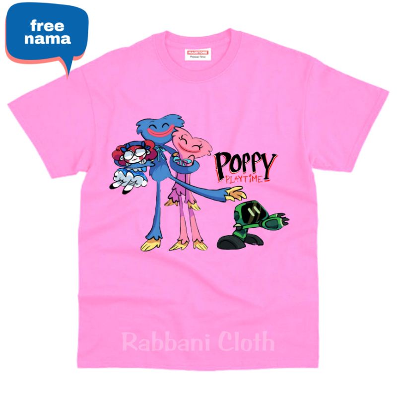 baju kaos anak poppy playtime