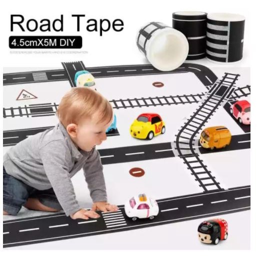 

Lakban Lintasan Mainan Anak Jalan Raya