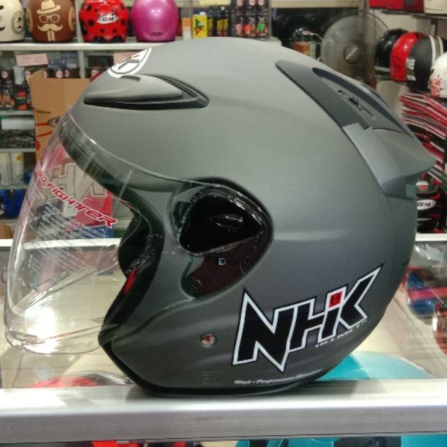 HELM NHK R6 SOLID GREY DOF.