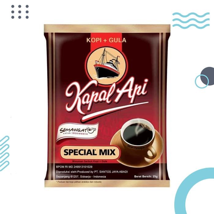 

Kopi Kapal Api Gula Special Mix 1 Dus isi 120