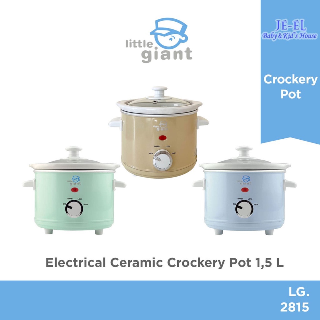 Little Giant Electrical Ceramic Crockery Pot 1.5 Liter LG 2815