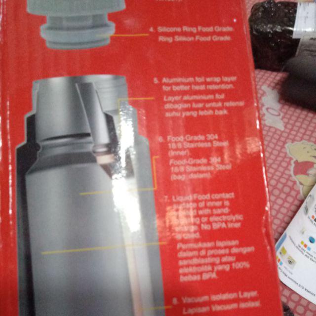 Termos Shuma 350ml/500ml/750ml/1000mlpanas Dingin Stainless Steel