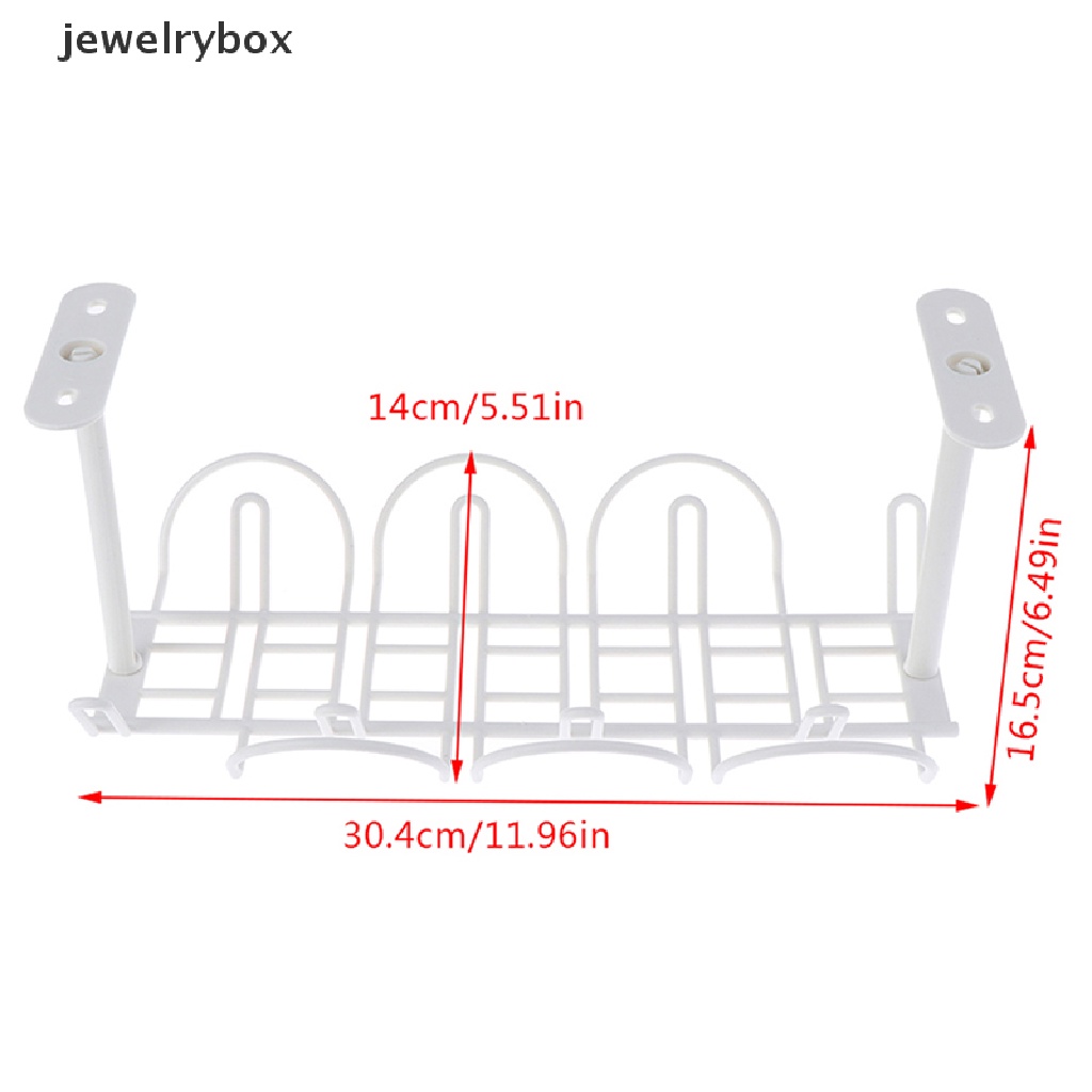 (jewelrybox) Keranjang Gantung Organizer Kabel Power Bawah Meja