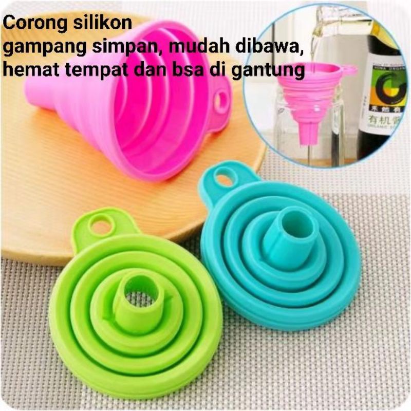 Prabot corong minyak silikon /corong air diameter 6.3cm