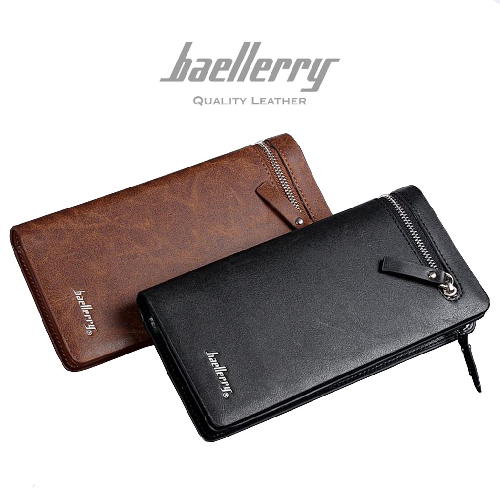 BAELLERRY 357 Dompet Pria Panjang Bahan Kulit PU Leather Premium WATCHKITE WKOS