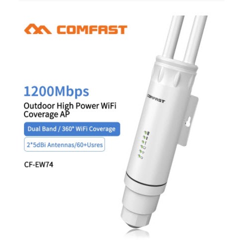 Comfast CF-EW74 High Power AC1200 Dual Band Outdoor Wireless wifi Repeater AP Auto Seamless