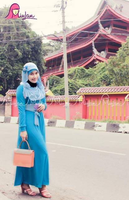 Lulu dress by miulan/ gamis miulan/ gamis jersey