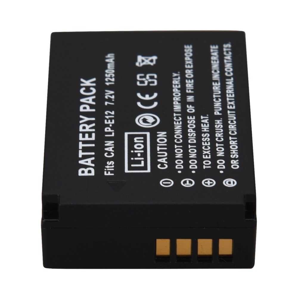 Baterai Camera Canon LP-E12 BV 02 Battery Kamera Tahan Lama Batrei Kamera Action Mudah Digunakan