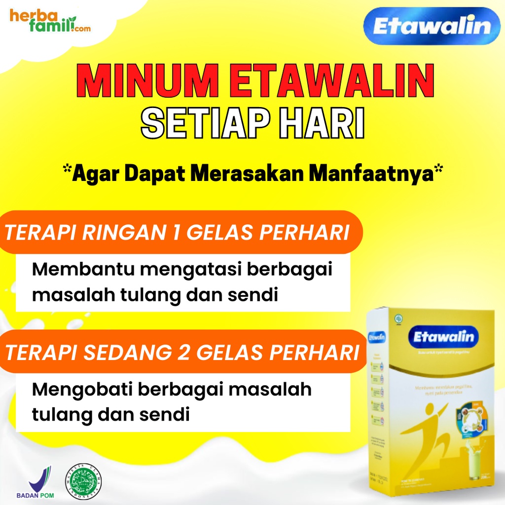 Etawalin Susu Herbal Kambing Etawa Atasi Nyeri Sendi Otot Asam Urat Tingkatkan Kepadatan Tulang