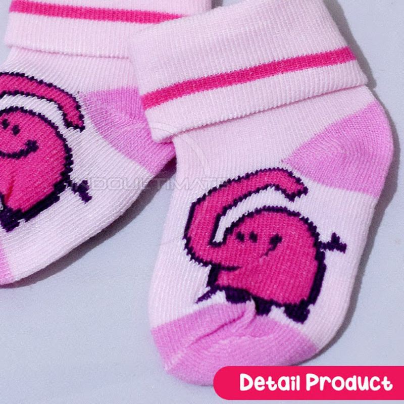 3pcs kaos kaki bayi 0-12 bulan cotton tebal perempuan laki-laki motif Random