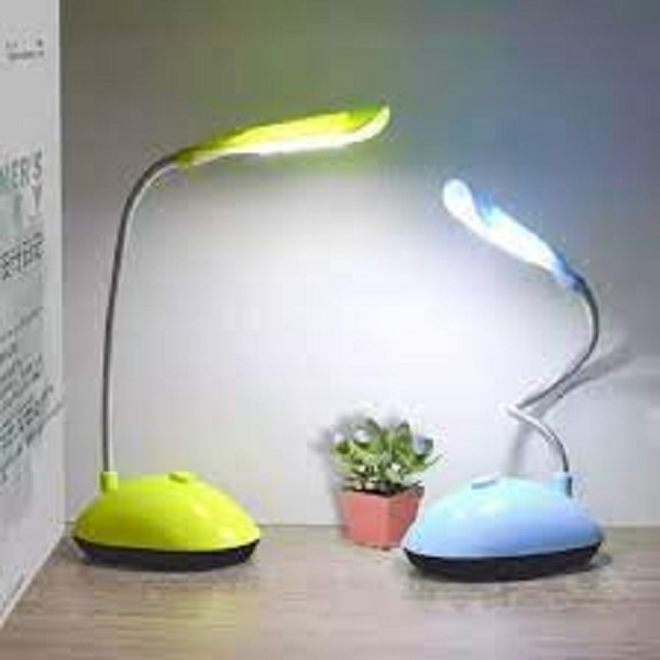 Lampu Belajar Mini led desk listrik baterai flexible portable