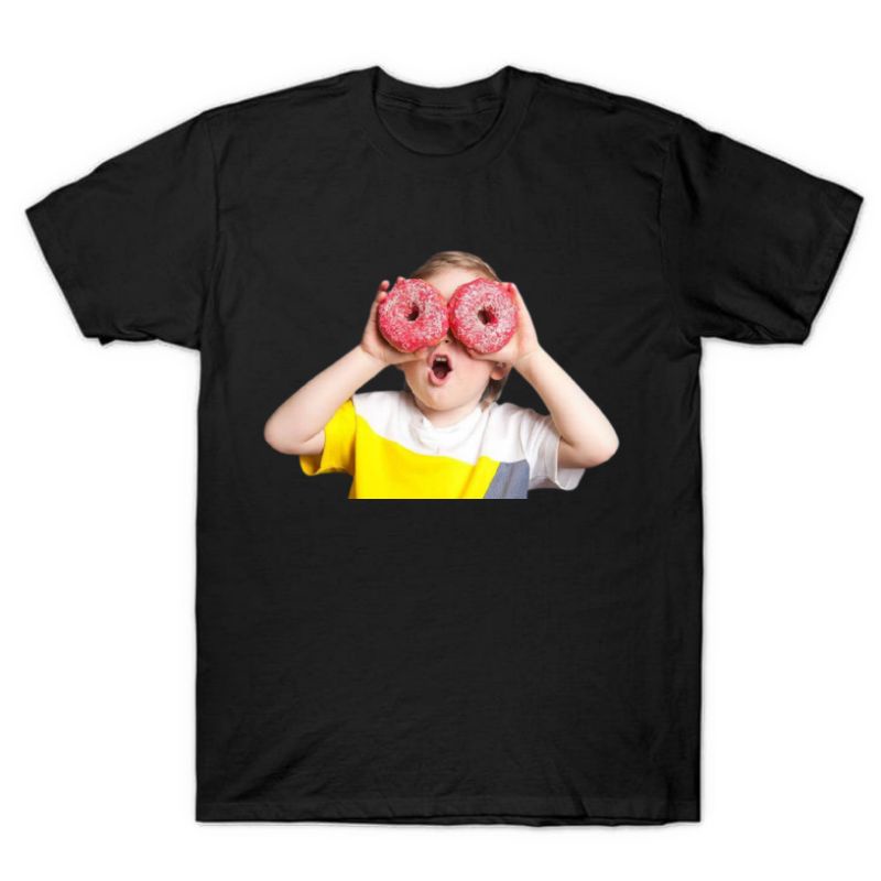 Kaos baju DONAT DONUTS ADLV acme de la vie childern child anak kecil pink girl/man hitam/black pria 