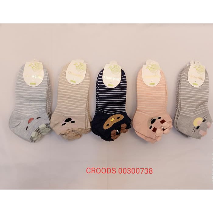 KAOS KAKI PENDEK MOTIF IMPORT HIDDEN SOCKS MATA KAKI 738