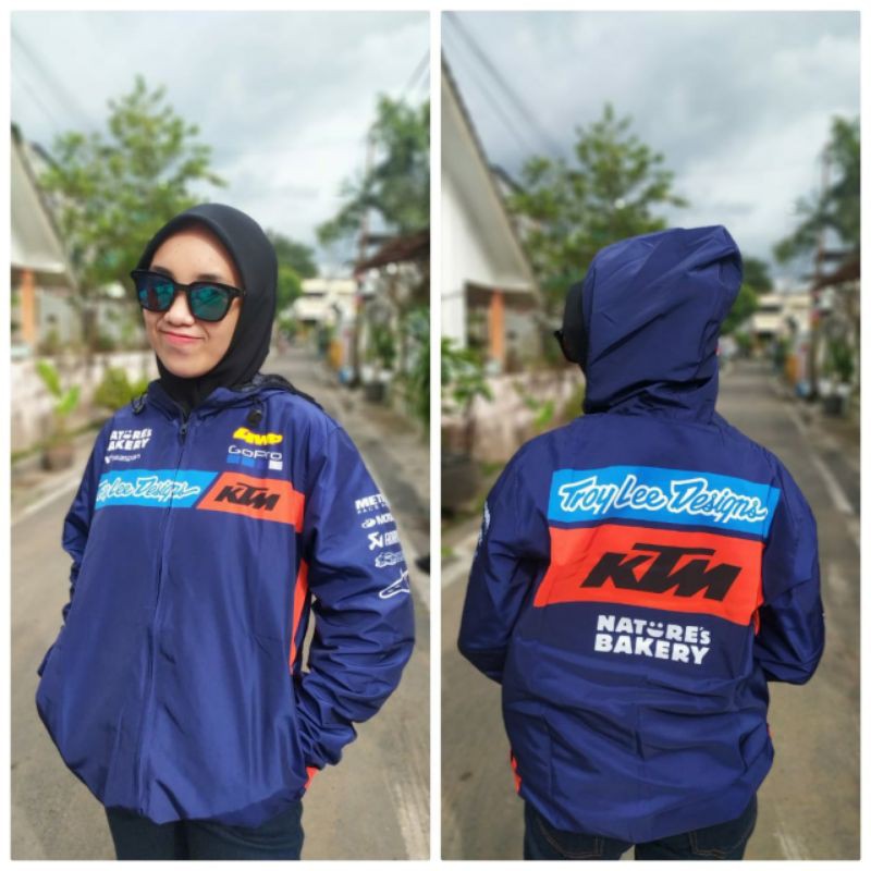 PAKET 10 PCS Jaket Running / jaket parasut / jaket ktm / jaket trail cross grastrack balap racing hu