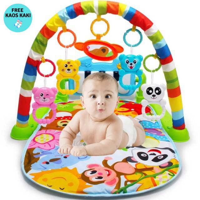 Play Gym Play Mat Mainan Bayi Multifunction Piano playgym