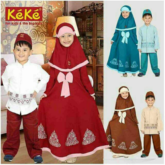 Baju anak couple koko gamis KEKE Shopee Indonesia Baju anak couple koko gamis KEKE Shopee Indonesia
