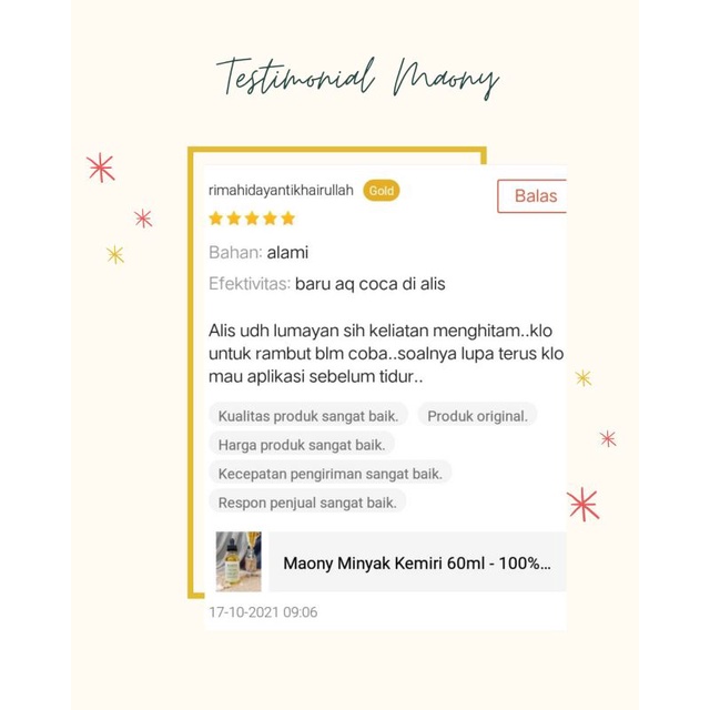 Maony 100% Minyak Kemiri Murni 60ml Untuk Rambut Rontok Penebal dan Penumbuh Rambut-5