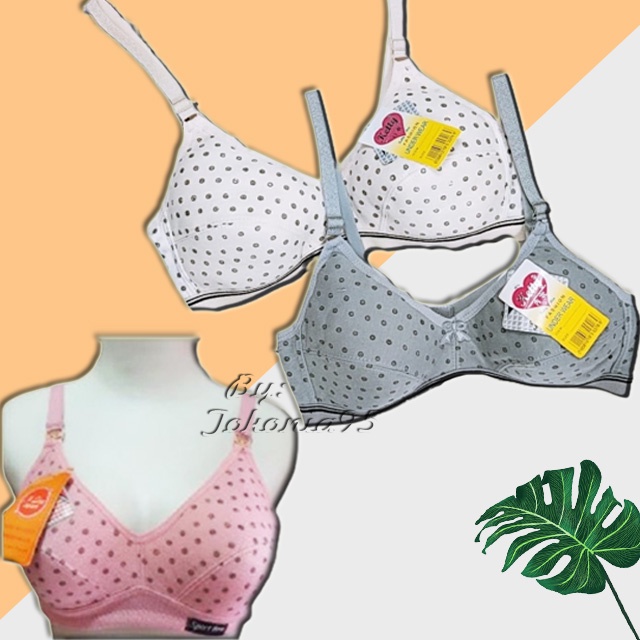 Bra Sport Motif Tanpa Busa Ketty