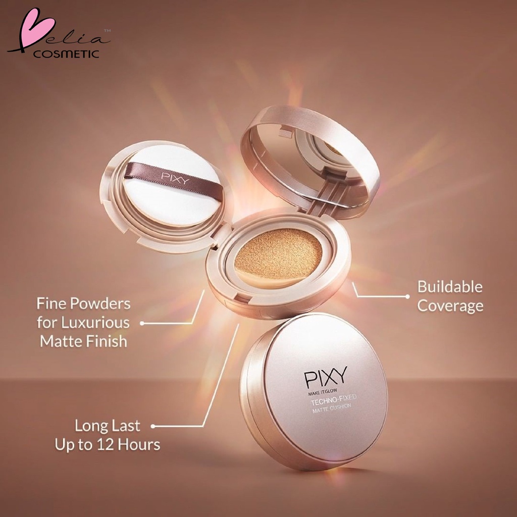 ❤ BELIA ❤  PIXY Dewy Cushion Fullsize / Refill ( pixy make it glow bb cushion ) | Techno-Fixed Matte Cushion Full size SPF 50+ &amp; PA+++