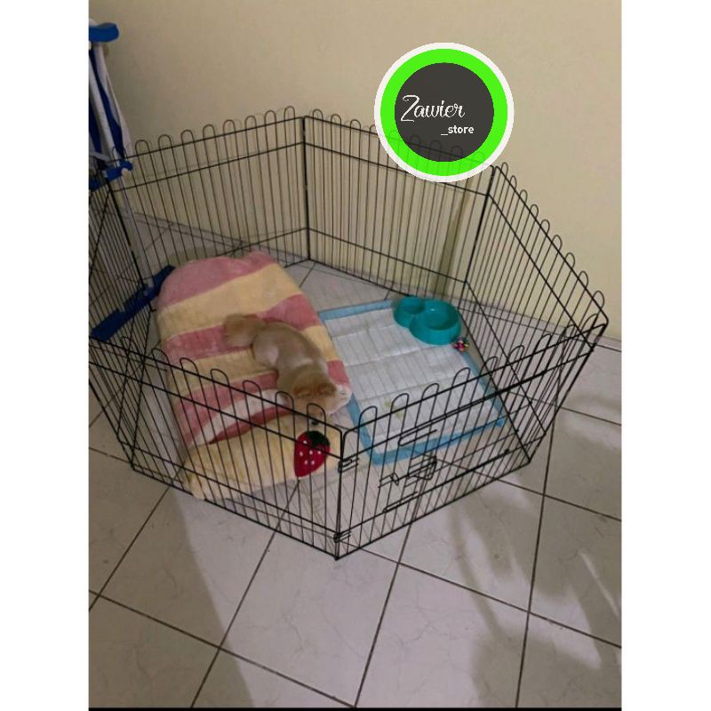 6 PCS KANDANG PAGAR ANJING KUCING KURA KURA KELINCI SIZE 60X60-3