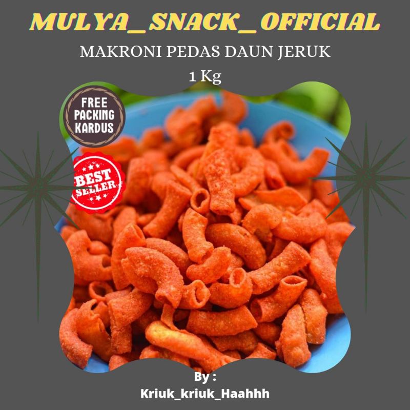 

MAKRONI pedas jeruk 1Kg / makaroni pedas