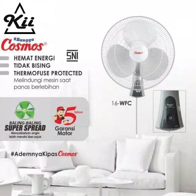 Cosmos 16-WFC Kipas Angin Dinding Wall Fan 16inch