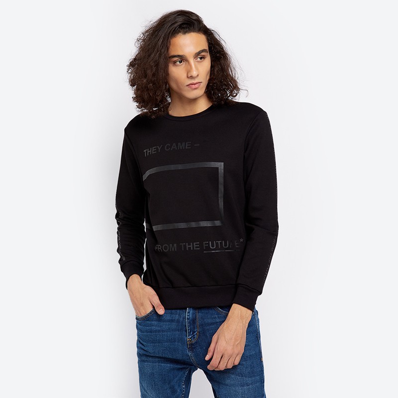 Rave Habbit Almeta Sweatshirt Pria - Black