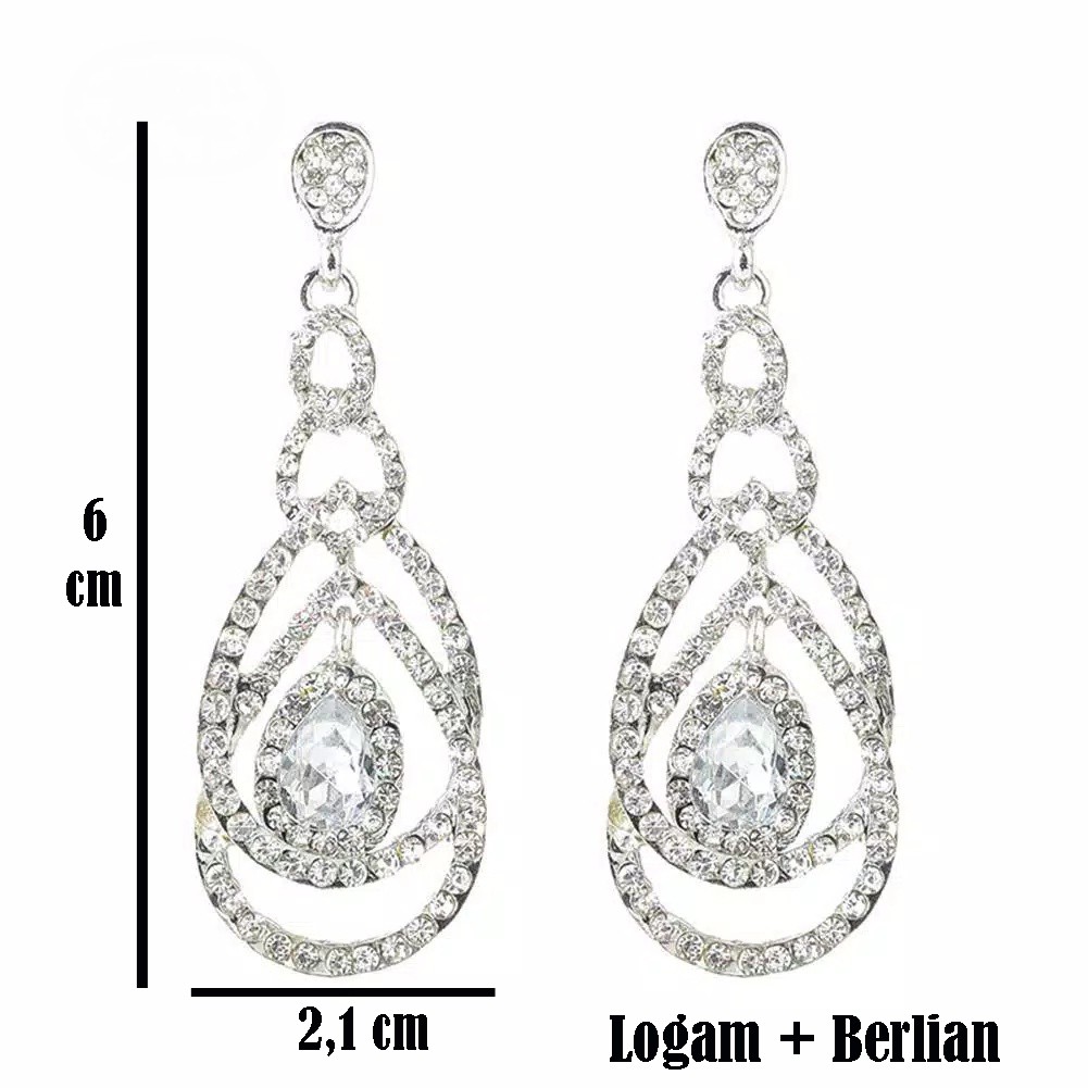 Anting Giwang Tusuk Cantik Hijab Pengantin Kekinian