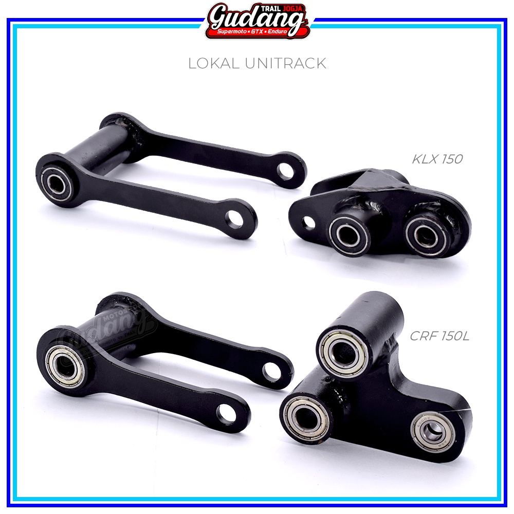 Unitrack Link Lengkung Link Standar Lowering KLX Dtracker CRF 150L WR 155 Hitam