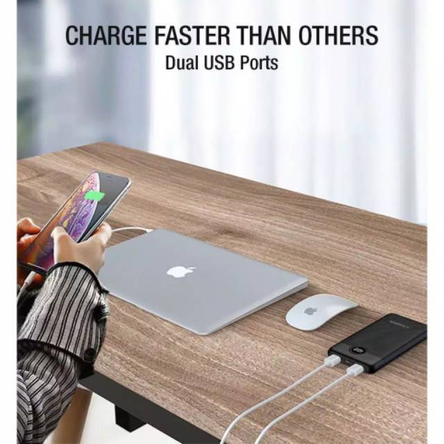 MOFIT M18 Powerbank 10.000mAh LCD + Fast Charger