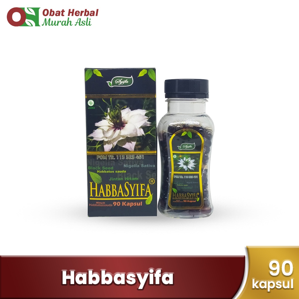 Habbasyifa Isi 90 Kapsul / Nigella Sativa Oil / Kapsul Minyak Jinten Hitam Original