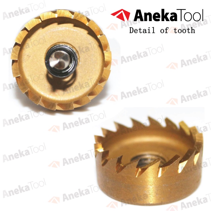 HSS Hole Saw Mata Bor Pelubang Besi Kayu Plastik Metal - Titanium Coat