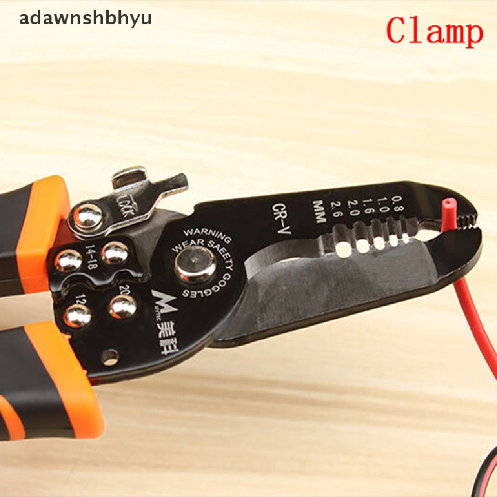 Adawnshbhyu Cable wire stripper cutter crimper Alat Tang crimping terminal Otomatis