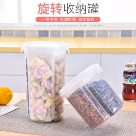 Toples Wadah Penyimpanan Kacang Sereal Oats Storage Jar 3 / 4 Slot Snack Cemilan, Kerupuk, Chiki