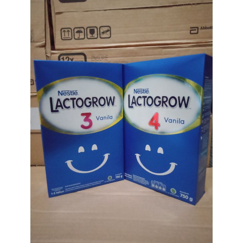Lactogrow 3 750gram/ Lactogrow 4 750gram~Vanilla/Madu/Plain