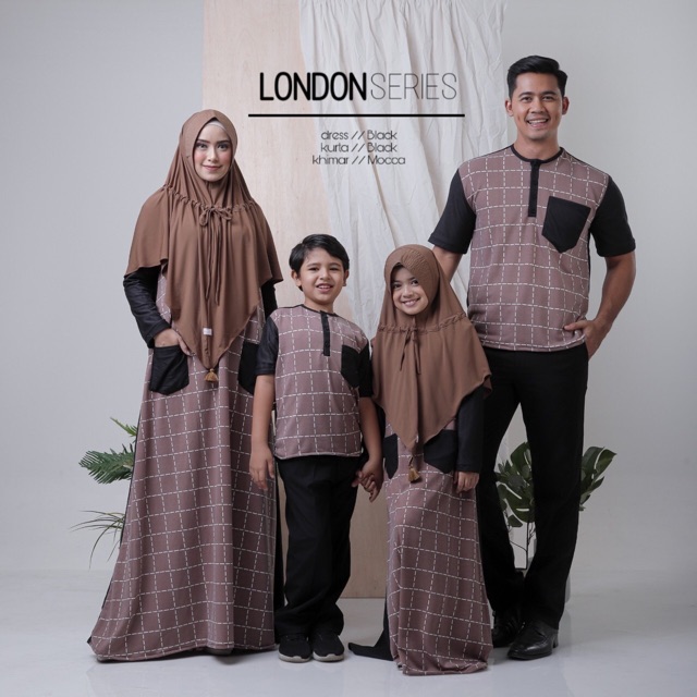 London Dress size M & L (gamis sj)