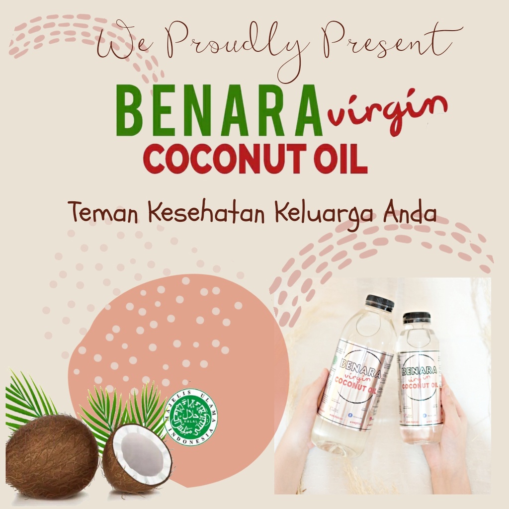 

VCO Extra Virgin Coconut Oil 1000 ml Minyak Kelapa Murni - Asli - Cold Press - Benara - Ketogenic