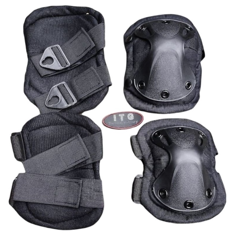 dekker tactical / kneeped set army 4pcs pelindung lutut dan siku