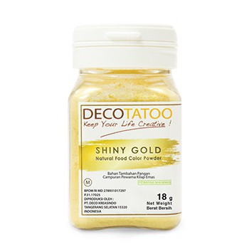 

Shiny Gold powder 18 gr (Pewarna Makanan)