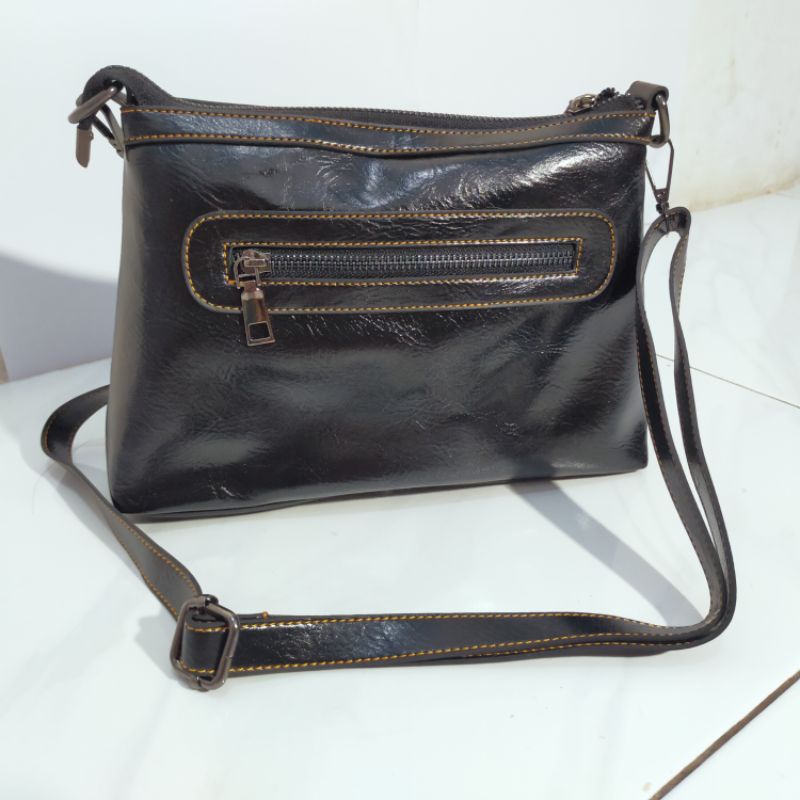 HELENA VINTAGE TAS SLEMPANG SEMI KULIT