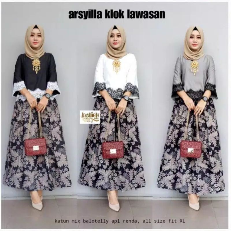 [ bisa cod ]baju coeple arsyilla klok lawasan//hem//rnb