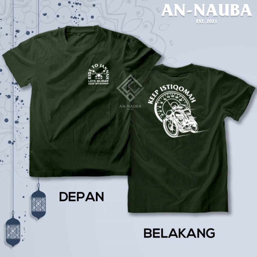 KAOS DAKWAH ISLAMI KEEP ISTIQOMAH / Baju Distro Santri Islam / Tshirt Muslim Trendy [AN-6312]-2