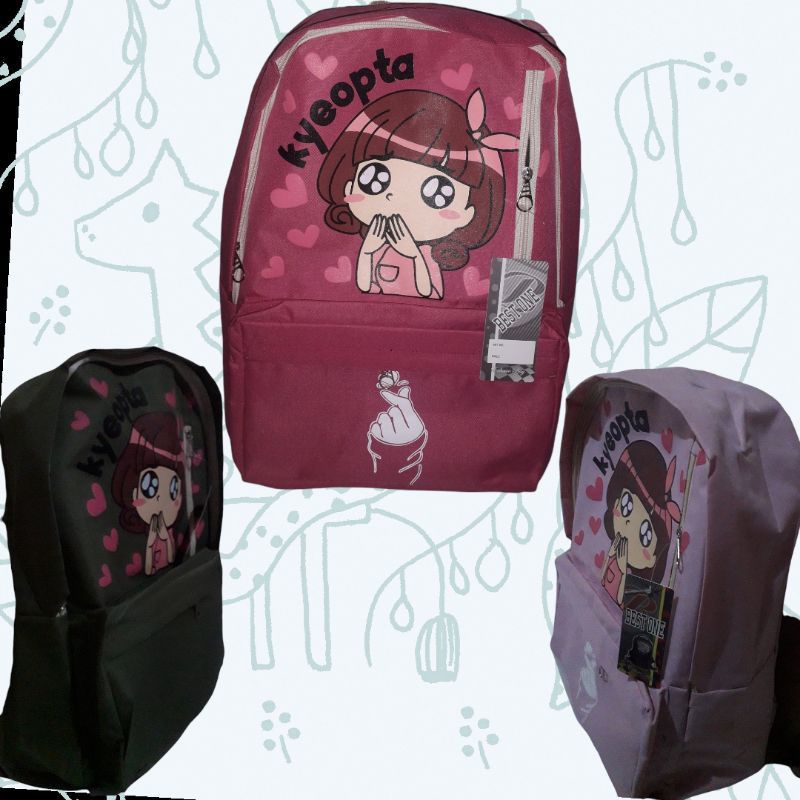 Tas Ransel Anak Sekolah Perempuan MURAH TK-SD-SMP-SMA - BEST ONE