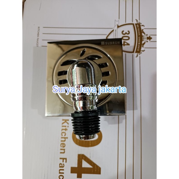 Floor drain mesin cuci stainless / Floor drain mesin cuci + konektor