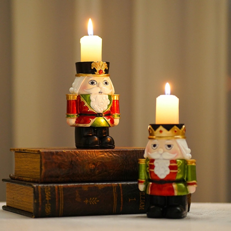 Stand Holder Lilin Bahan Resin Untuk Aksesoris Natal